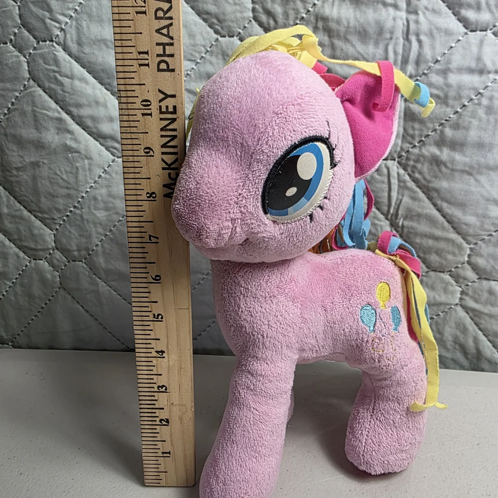 My Little Pony PINKIE PIE Rainbow Hair Plush 11"-12’’ Hasbro Funrise 2014 - Picture 2 of 6